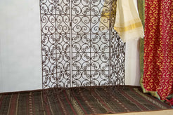 Paravento divisorio 3 pannelli 150 x 180 cm in tessuto antracite e Paravento divisorio 3 pannelli 150 x 180 cm in tessuto antracite e