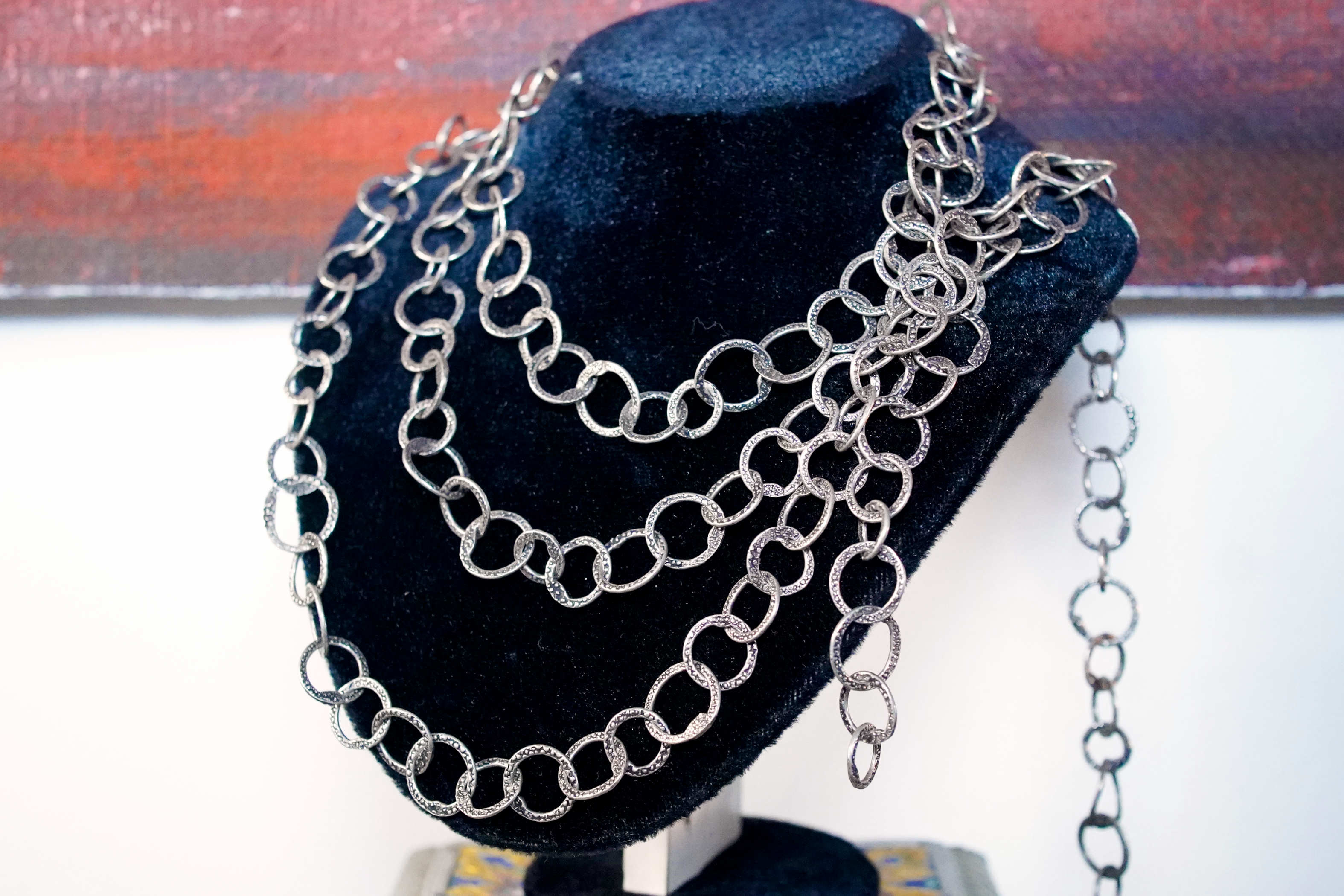 collana in argento a catena