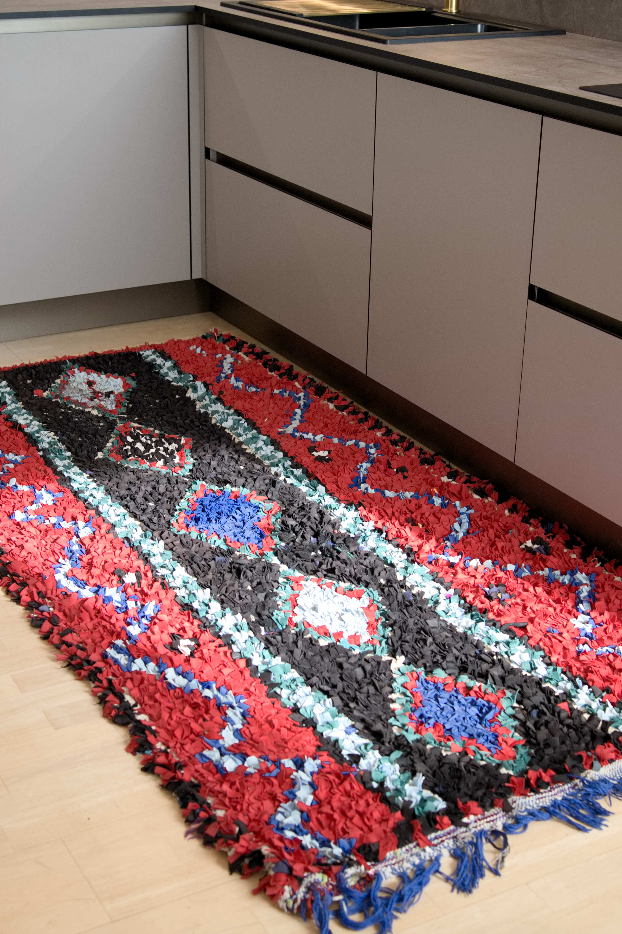 Tappeto Marocco boucherouite multicolor