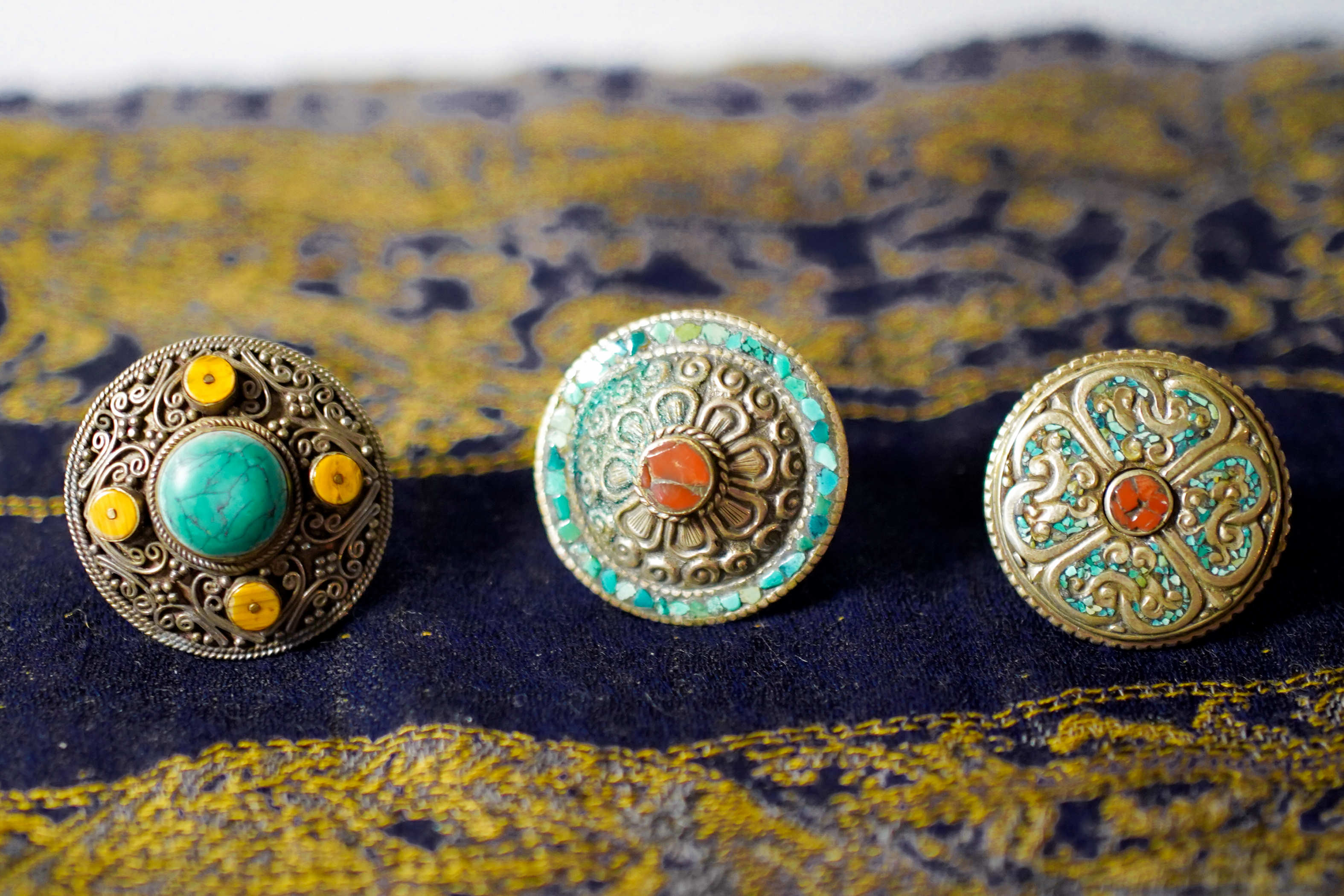 anello argento tibet / nepal