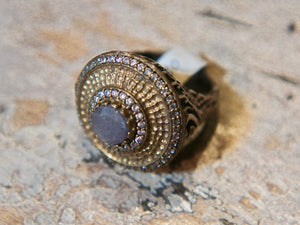 anello stile turco radice di zaffiro    cod.AN12
