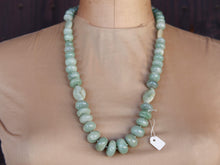 Carica l&#39;immagine nel visualizzatore di Gallery, collana in acquamarina e argento .lunghezza totale 64cm, peso 172 gr 