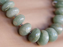 Carica l&#39;immagine nel visualizzatore di Gallery, collana in acquamarina e argento .lunghezza totale 64cm, peso 172 gr 