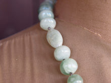 Carica l&#39;immagine nel visualizzatore di Gallery, collana in acquamarina e argento .lunghezza totale 64cm, peso 172 gr 