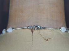 Carica l&#39;immagine nel visualizzatore di Gallery, collana indiana con perle, topazio fume e argento collana assemblata a mano  lunghezza 54 cm, peso 19 gr