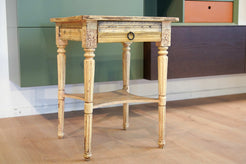 Comodino indiano a 1 cassetto in legno di teak c
