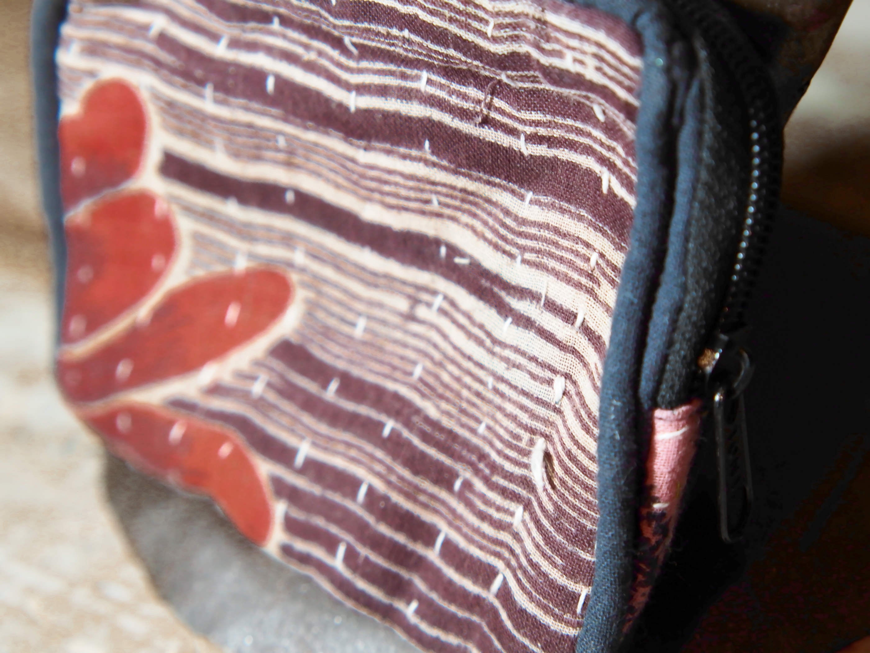 borsellino in cotone stile kantha, tipico indiano etnico hand made cod.J7