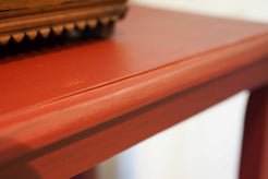Dettaglio dei dettagli laterali e del legno di teak d'epoca.