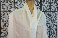 Particolare della texture e della consistenza della pura pashmina e cachemire.