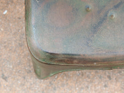 Sedia vintage in ferro, pezzo unico ed artigianale al 100%. Provenienza India.  Dimensioni 41x40 h77cm.