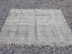 tappeto indiano in cotone, canapa, lino e juta lavorato artigianalmente  pezzo unico, si puo' usare anche come arazzo da appendere, come stuoia, come corsia made in india  dimensioni 120x190cm