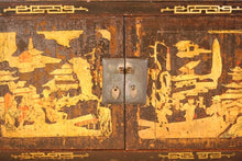 Carica l&#39;immagine nel visualizzatore di Gallery, Credenza Cina Laccata Nera E Oro   cod.C1164B