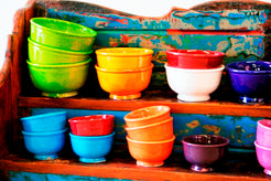 Ciotole Marocco Smaltate Tilak, Cotte A Legna, Non A Gas,  Antica Tecnica Tipica Del Marocco. Disponibilità Di Vari Colori. Dimensioni Diametro 8/10/12/14 h 6/8cm