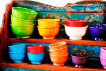 Carica l&#39;immagine nel visualizzatore di Gallery, Ciotole Marocco Smaltate Tilak, Cotte A Legna, Non A Gas,  Antica Tecnica Tipica Del Marocco. Disponibilità Di Vari Colori. Dimensioni Diametro 8/10/12/14 h 6/8cm