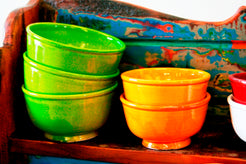 Ciotole Marocco Smaltate Tilak, Cotte A Legna, Non A Gas,  Antica Tecnica Tipica Del Marocco. Disponibilità Di Vari Colori. Dimensioni Diametro 8/10/12/14 h 6/8cm