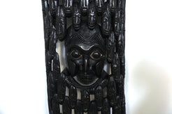Maschera Africana Della Costa D'Avorio, Ricavata Da Un Unico Tronco. Dimensioni 145x43xh20cm.