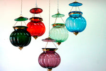 Carica l&#39;immagine nel visualizzatore di Gallery, Lampada Vetro Mix Color. Diametro 28 h25cm.