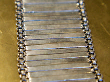 Carica l&#39;immagine nel visualizzatore di Gallery, bracciale indiano a fascia in german silver assemblato e costruito artigianalmente . 89 gr 