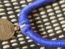 Carica l&#39;immagine nel visualizzatore di Gallery, collana cotone pendaglio moneta antica