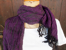 Carica l&#39;immagine nel visualizzatore di Gallery, scialle in lana misto cotone  sciarpa con fibre elasticizzate