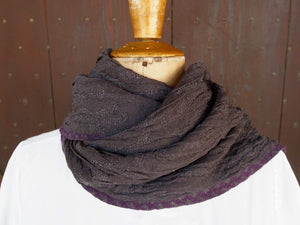 scialle in lana misto cotone  sciarpa con fibre elasticizzate