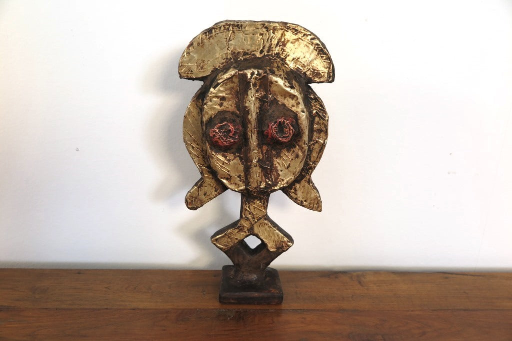 antica statua Burkina Faso. dimensioni 18x7xh35cm.