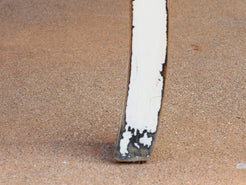 Tavolo in olmo naturale sul piano decapato su gambe  pezzo unico lavorato artigianalmente  misure 80 x 80 x 80 cm