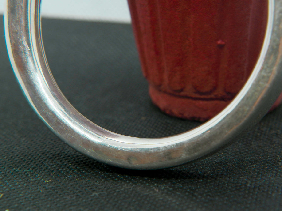 Bracciale rigido artigianale in argento  stile etnico indiano cod.BRACRIG.
