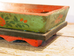 Cestino Cina, Porta oggetti in Legno dipinto. Dimensioni 33x16xh8cm.   per info ed ulteriori foto info@etniko.it facebook / instagram : etnikobycrosato 0039 3338778241