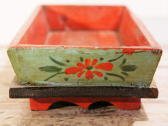 Cestino Cina, Porta oggetti in Legno dipinto. Dimensioni 33x16xh8cm.   per info ed ulteriori foto info@etniko.it facebook / instagram : etnikobycrosato 0039 3338778241