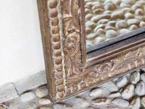 Cornice Indiana Legno Di Teak Intarsiata.  Dimensioni 57x68 profondità 5cm.   per ulteriori info o foto info@etniko.it 0039 3338778241 instagram / facebook / etsy : etnikobycrosato