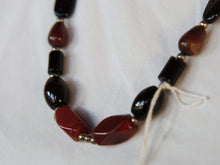 Carica l&#39;immagine nel visualizzatore di Gallery, collana pakistana in corniola, onice e turchese. lunghezza collana 58 cm peso 33 gr