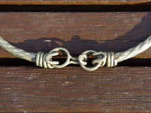 Carica l&#39;immagine nel visualizzatore di Gallery, Collana etnica indiana in lega di argento, tipica tribale del rajasthan.  Finemente lavorata artigianalmente,  la collana è un pezzo unico e di difficile reperibilità  circonferenza 60  cm, peso 150 gr   per ulteriori info o foto contattare al watshapp 0039 3338778241 mail info@etniko.it facebook, instagram, pinterest etnikobycorsato