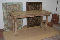 Tavolo Teak India con Gambe Pieghevoli. Dimensioni 150x53xh77cm.