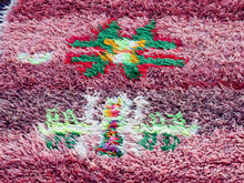 Carica l&#39;immagine nel visualizzatore di Gallery, Tappeto Marocco boucherouite multicolor. Dimensioni 130x210cm