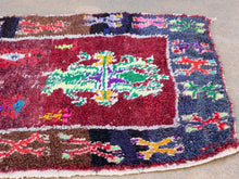 Carica l&#39;immagine nel visualizzatore di Gallery, Tappeto Marocco boucherouite multicolor. Dimensioni 130x210cm