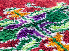 Carica l&#39;immagine nel visualizzatore di Gallery, Tappeto Marocco boucherouite multicolor. Dimensioni 130x210cm