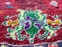 Carica l&#39;immagine nel visualizzatore di Gallery, Tappeto Marocco boucherouite multicolor. Dimensioni 130x210cm