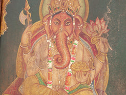 Quadro raffigurante ganesh. Pezzo unico.dimensioni 53x68 profondità 4 cm