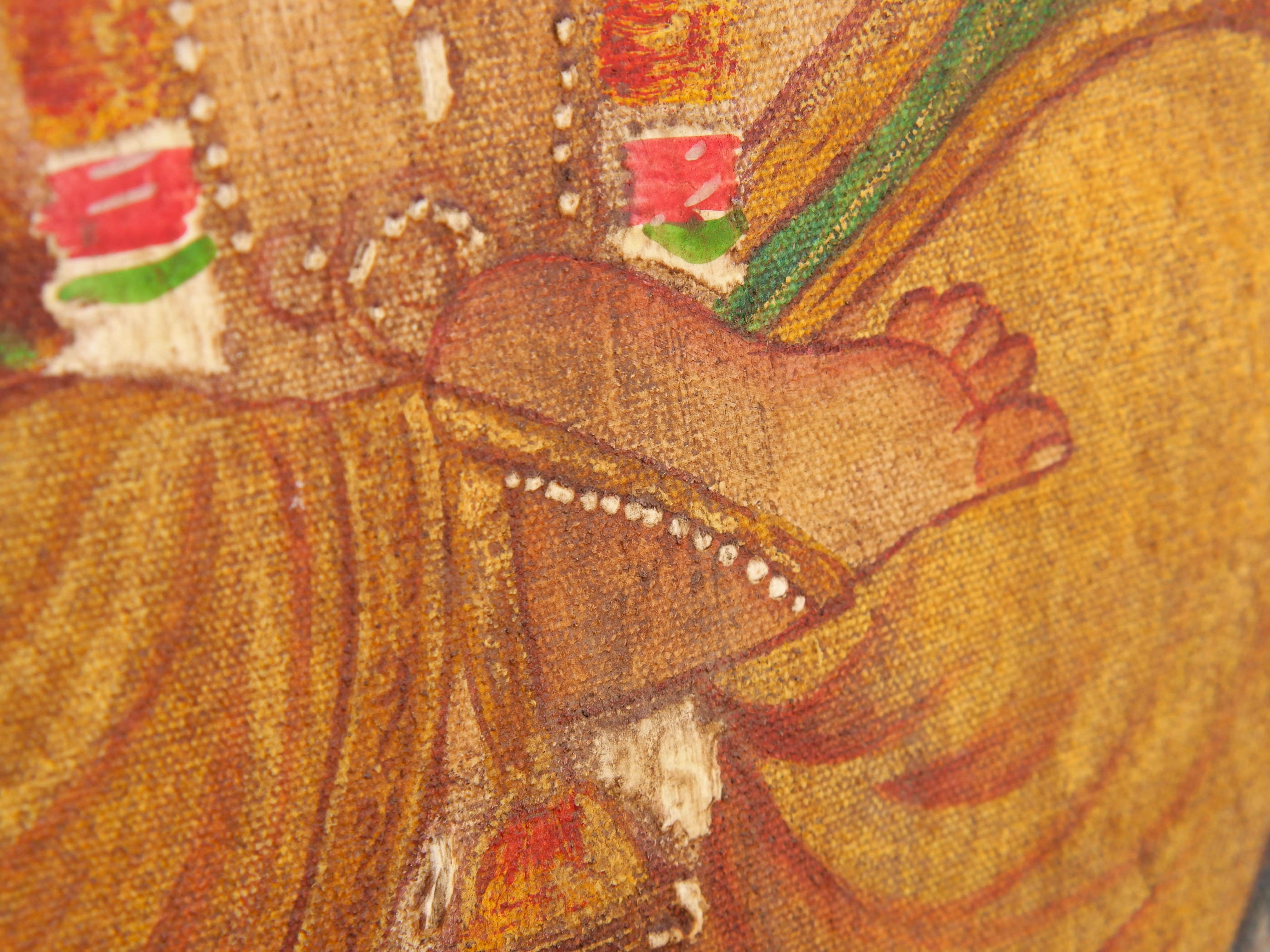 Quadro raffigurante ganesh. Pezzo unico.dimensioni 53x68 profondità 4 cm