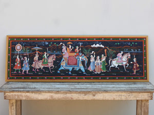 quadro indiano in tessuto dipinto con cornice in legno.  dimensioni 151x49 profondità 1cm   https://www.facebook.com/etnikobycrosato https://www.instagram.com/etnikobycrosato whatsapp 0039 3338778241 mail info@etniko.it cerca su etsy : etnikobycrosato