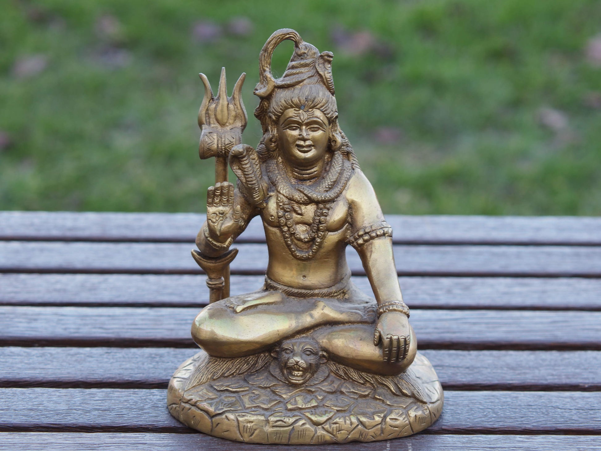 statua indiana in bronzo raffigurante shiwa , shiva . peso 1600 gr misure 18 x 14 x 10 cm