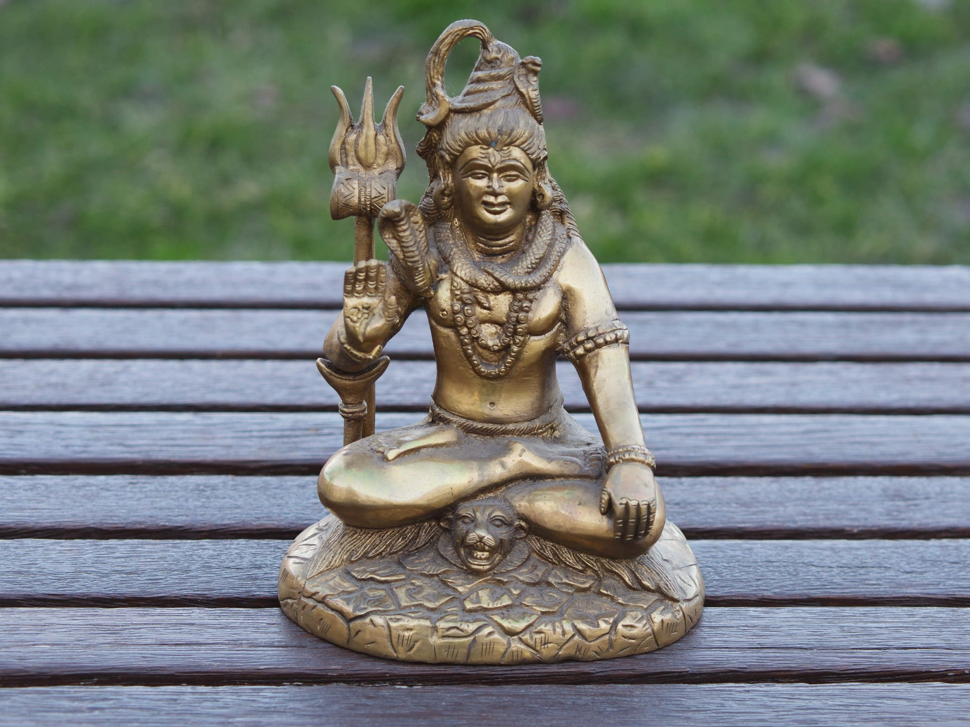 statua indiana in bronzo raffigurante shiwa , shiva . peso 1600 gr misure 18 x 14 x 10 cm