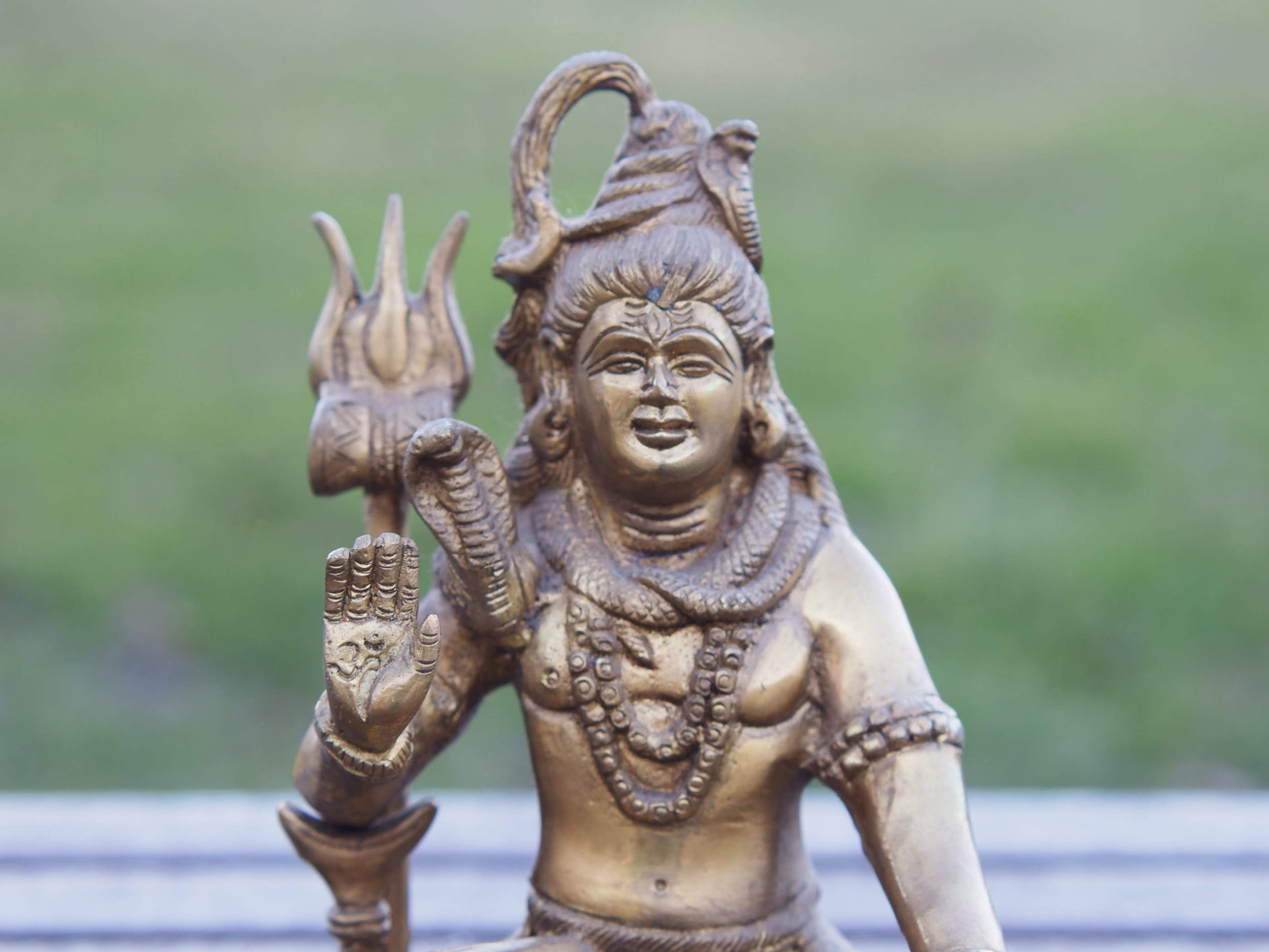 statua indiana in bronzo raffigurante shiwa , shiva . peso 1600 gr misure 18 x 14 x 10 cm