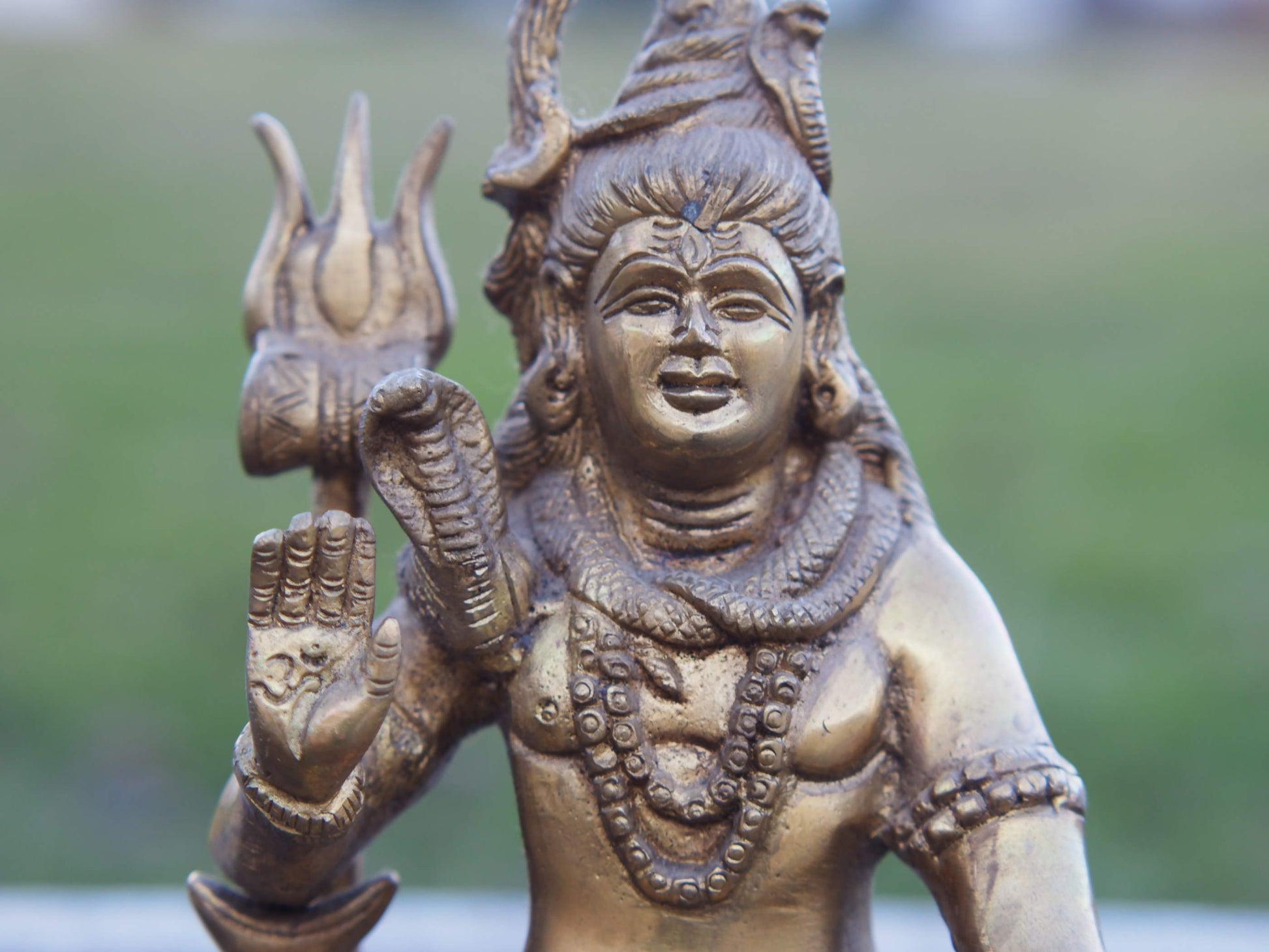 statua indiana in bronzo raffigurante shiwa , shiva . peso 1600 gr misure 18 x 14 x 10 cm