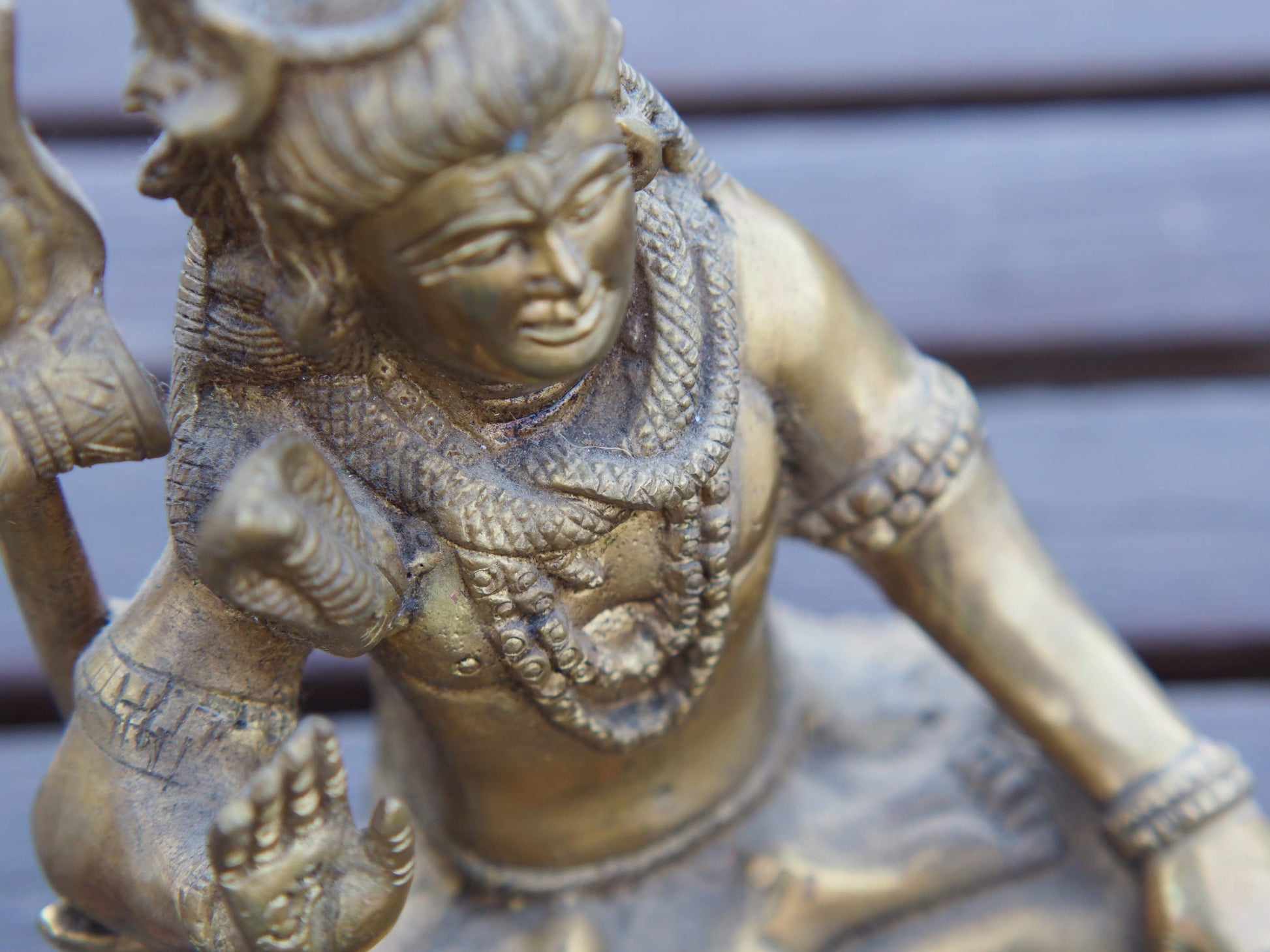 statua indiana in bronzo raffigurante shiwa , shiva . peso 1600 gr misure 18 x 14 x 10 cm