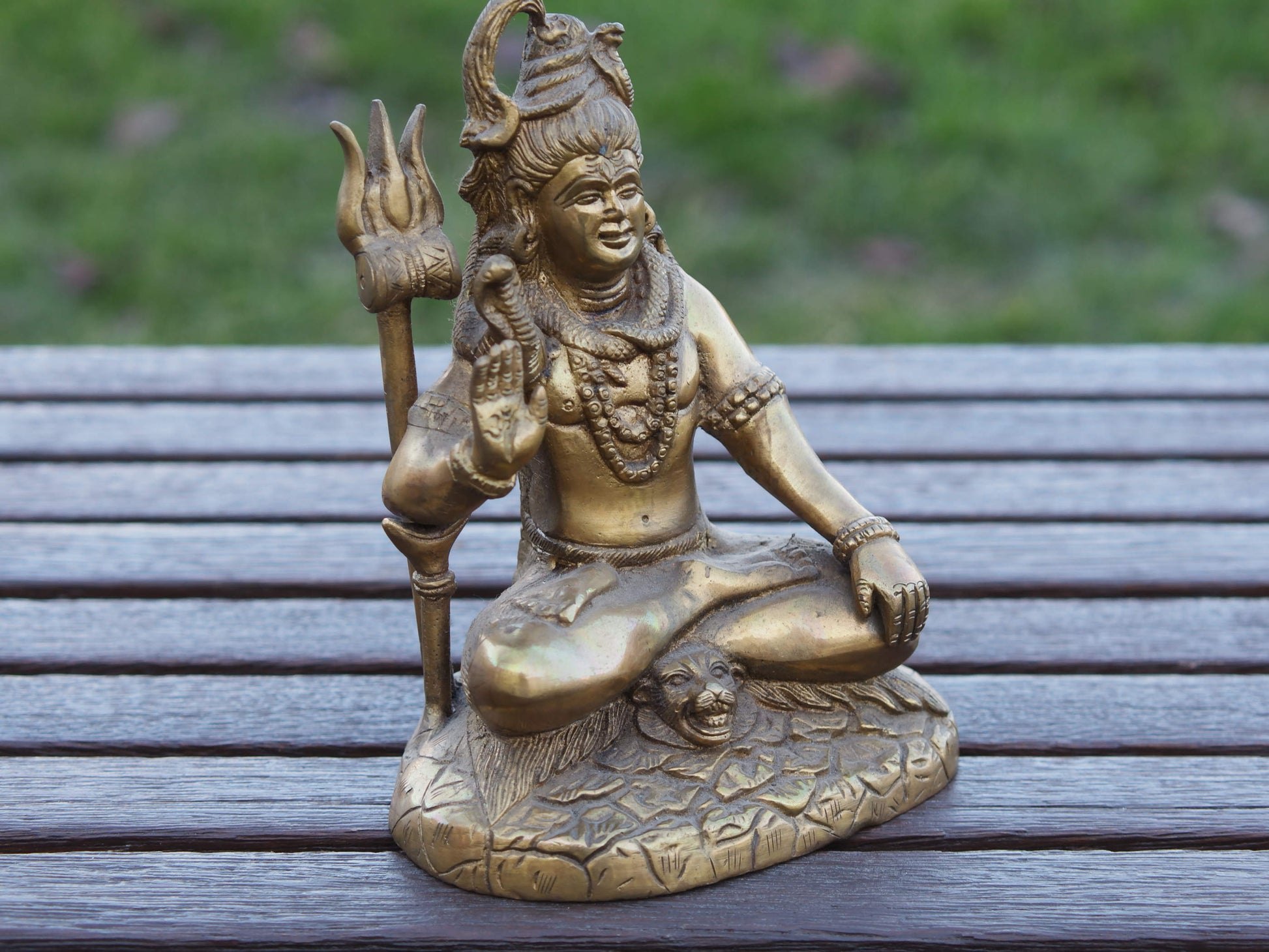 statua indiana in bronzo raffigurante shiwa , shiva . peso 1600 gr misure 18 x 14 x 10 cm