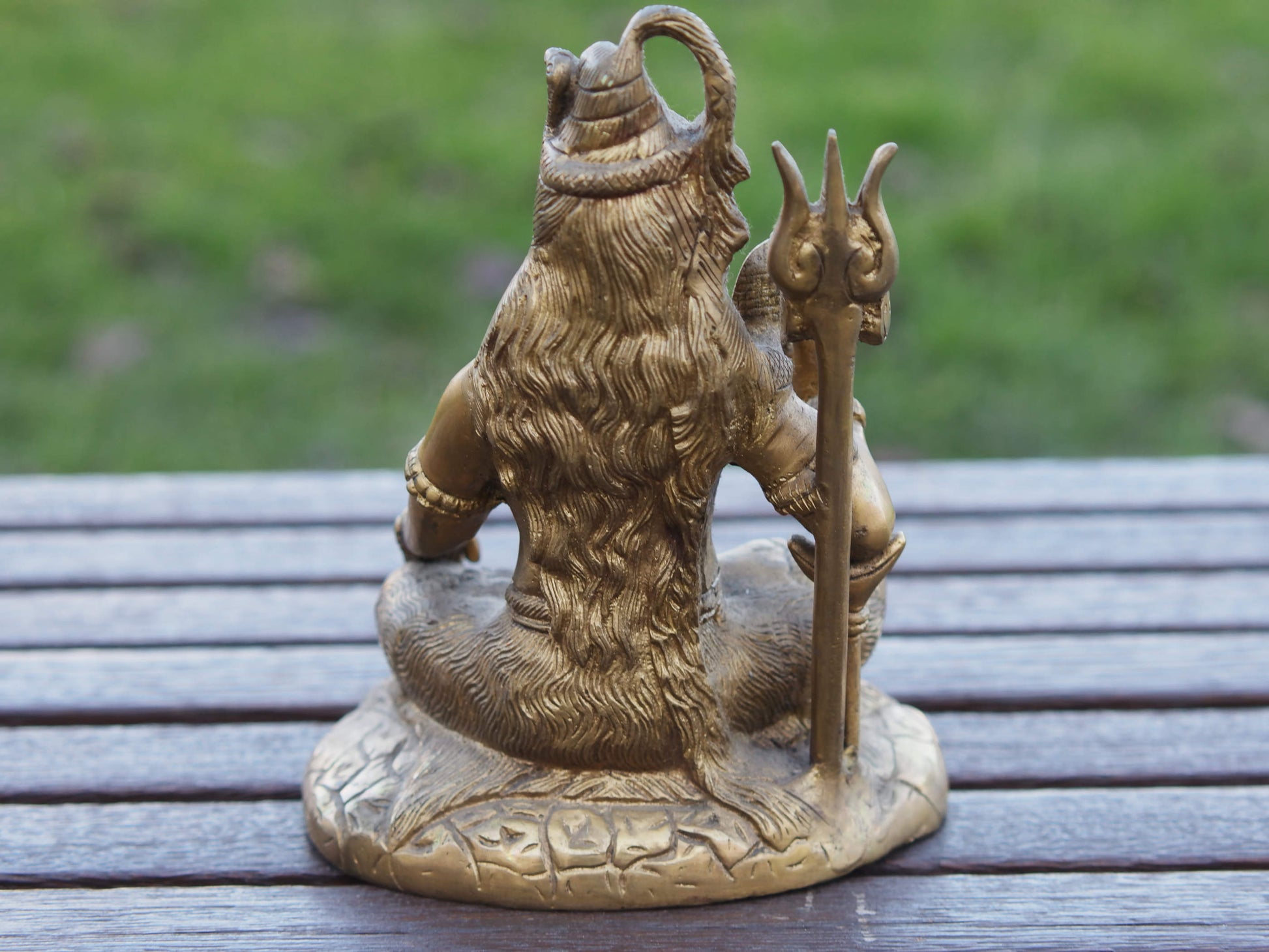 statua indiana in bronzo raffigurante shiwa , shiva . peso 1600 gr misure 18 x 14 x 10 cm