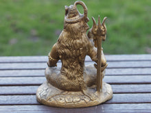Carica l&#39;immagine nel visualizzatore di Gallery, statua indiana in bronzo raffigurante shiwa , shiva . peso 1600 gr misure 18 x 14 x 10 cm
