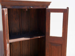 Vetrina Coloniale In Legno Di Teak  aperta dettaglio